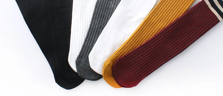 Autumn And Winter New Style in Stockings Three Bars Stripes Knee Socks Cotton Combed Cotton CHILDREN'S Socks 1-9-Year-Old
