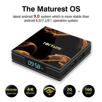 

HK1 Lite Android 9.0 2+16GB Smart TV Box RK3228A Quad Core WiFi 4K Set Top Box