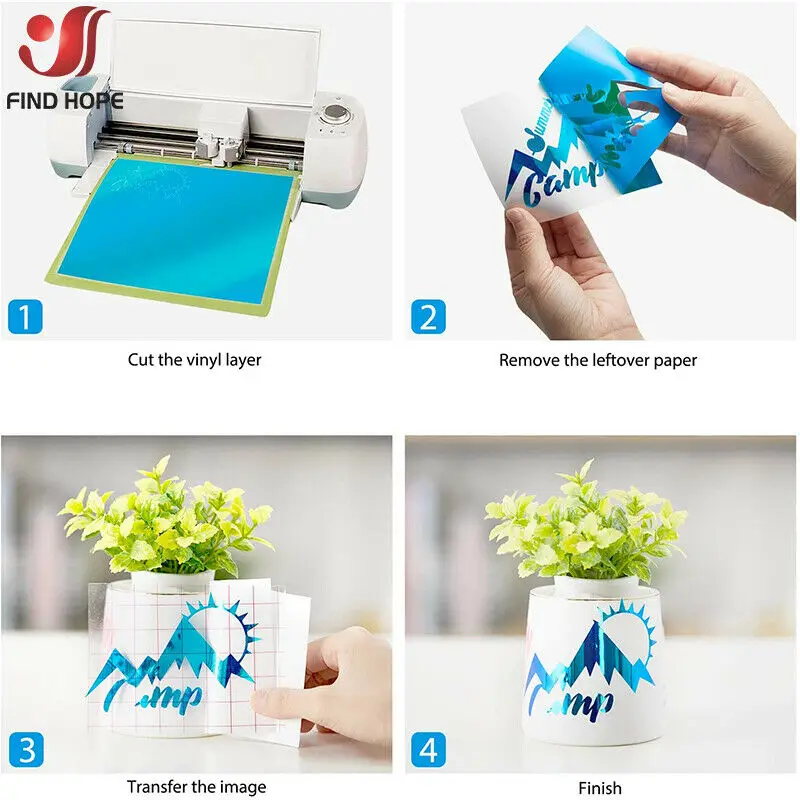 Permanent Adhesive Backed Vinyl Sheets 12" x 10"/12" x 39" 27 Assorted Colors Works with Cut Craft Cutters for Home Mug Decor