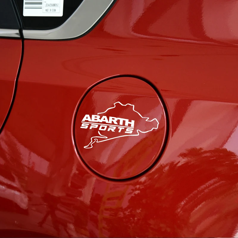 ABARTH спортивный Потяните топливный бак крышка Светоотражающая Автомобильная