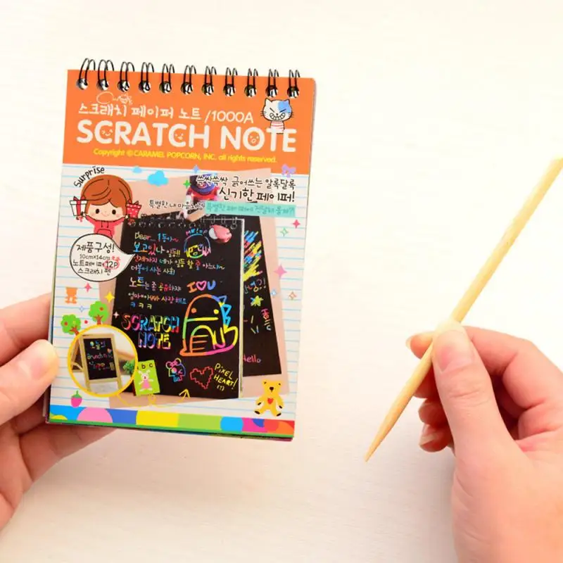 

Children's Painting Hand-Painted Scratch Painting Graffiti Blow This DIY Craft Paper Educational Drawing Toys In This Painting