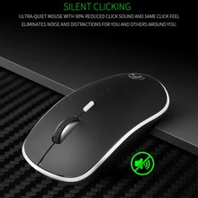 IMice G-1600 Беспроводная компьютерная скользящая мышка компьютерная мини эргономичная мышь 2,4 ГГц оптическая Бесшумная USB мышь