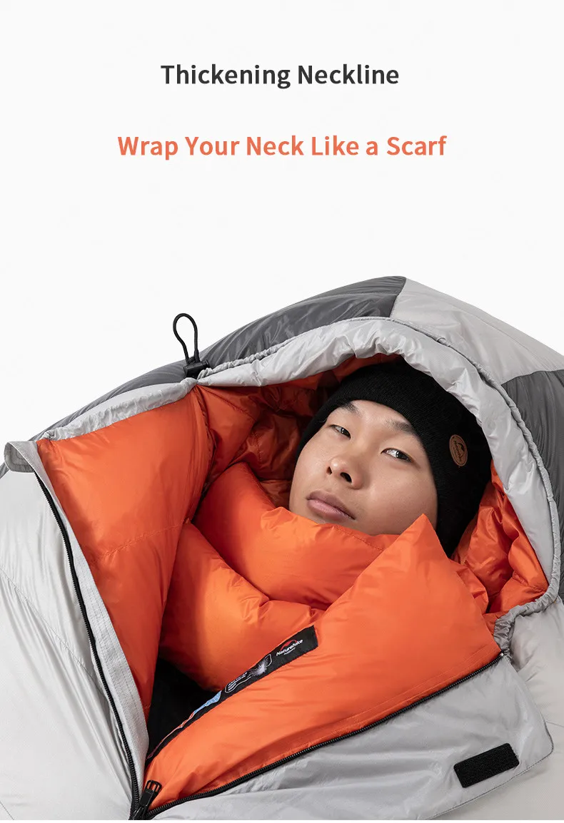 Naturehike открытый Alpine серии 850FP гусиный пух спальный мешок Мумия-23℃ Кемпинг Туризм утолщение водонепроницаемый ветрозащитный зимний