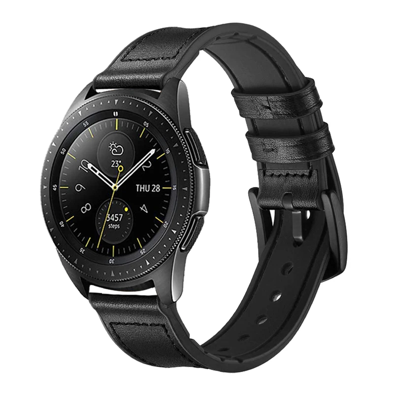 Huawei Watch GT ремешок для samsung galaxy watch 46 мм gear S3 Frontier/классический ремешок для часов 22 мм силиконовый ремешок часов и кожаный браслет