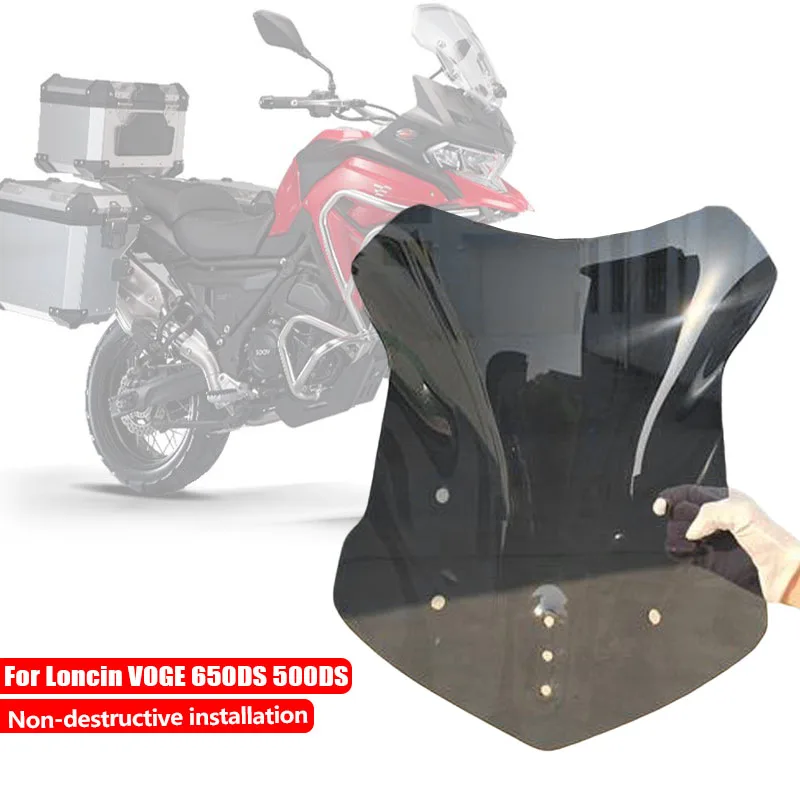 

For Loncin VOGE 650DS 500DS 650 500 DS Motorcycle Accessories Screen Windshield Fairing Windscreen Baffle Wind Deflectors