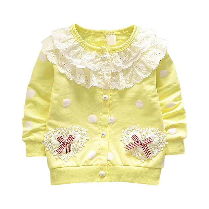 

Autumn Children Baby Girl Outerwear Lace Bow Flower Pattern Casual Sweatshirt Kids Outfits Tops