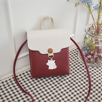 

Women's Bag New color-contrast Small Square Bag Shoulder Messenger Bag Small Fresh Mobile Phone Bag Mini Small Bag
