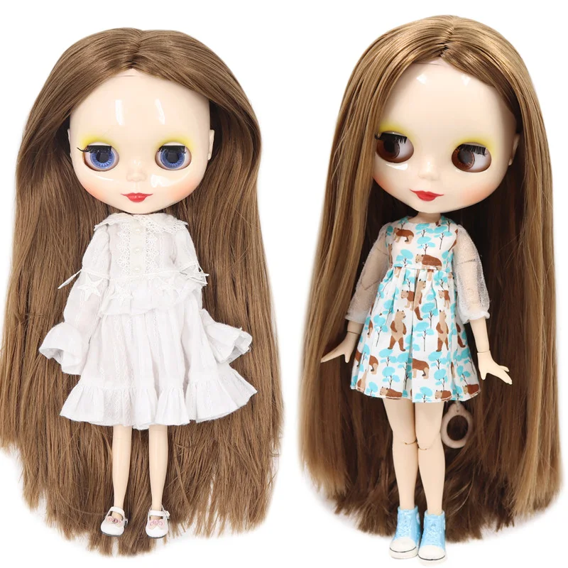Ледяной обнаженный завод Blyth кукла No.280BL0444 коричневый длинные волосы подходит для изменения игрушки белая кожа Neo