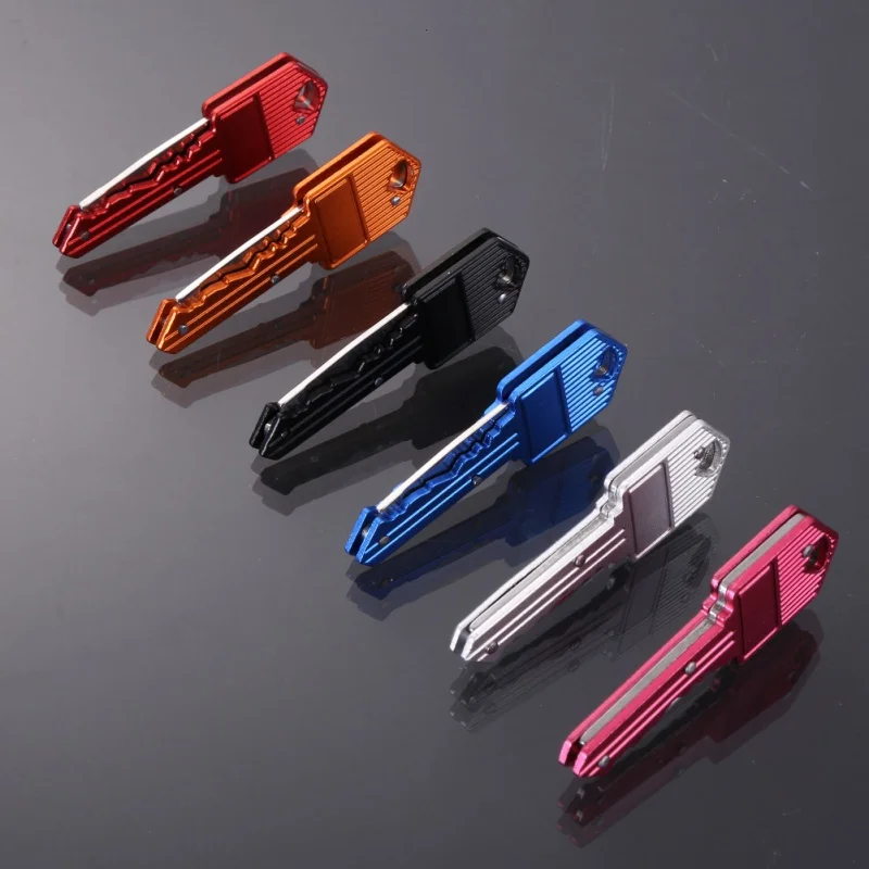 

Mini Key Knife Letter Camp Outdoor Keyring Ring Keychain Fold Open Opener Pocket Package Survive gadget Multi Tool Blade Box kit