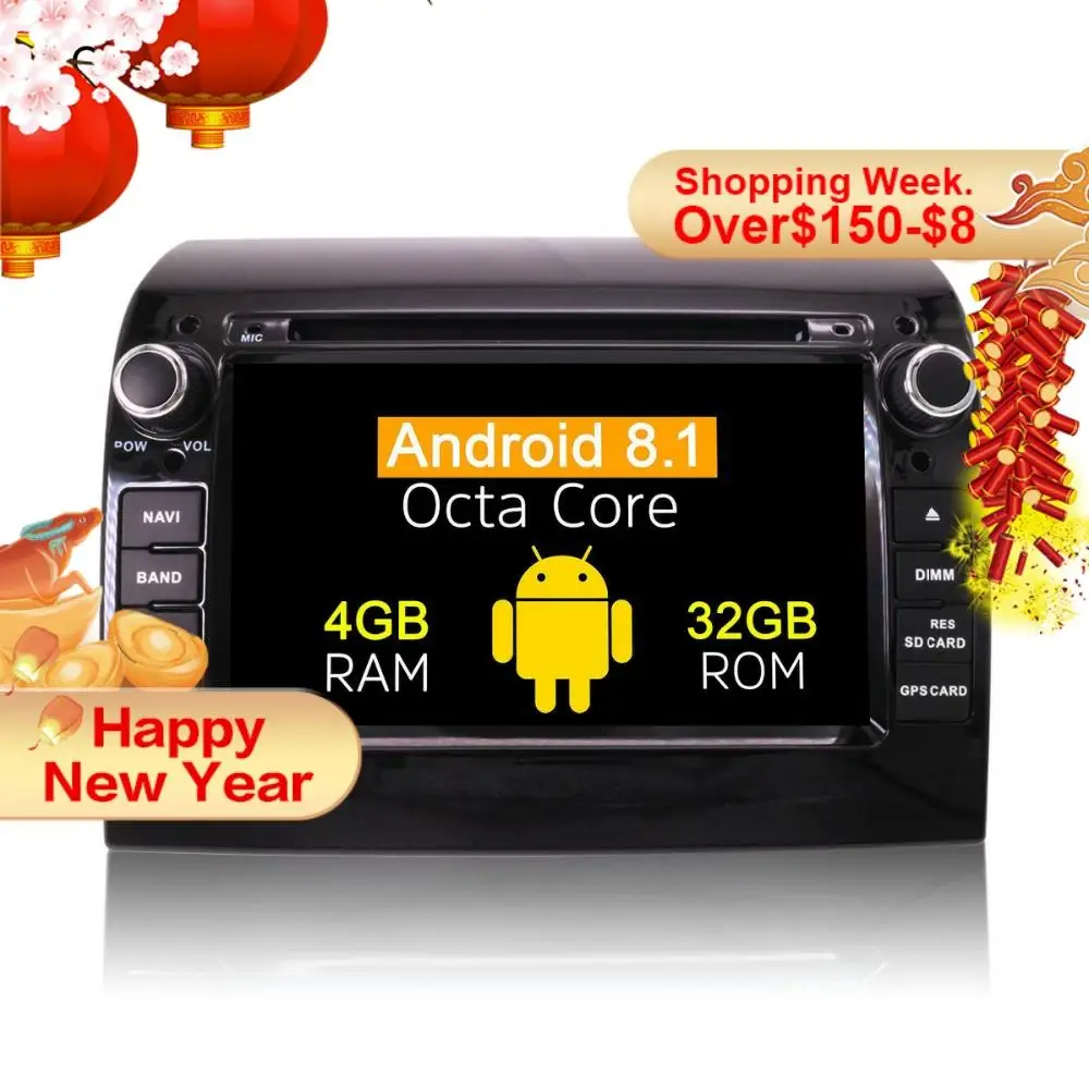 IPS экран Android 8 1 автомобильный DVD мультимедиа головное устройство для FIAT DUCATO 2011 2015