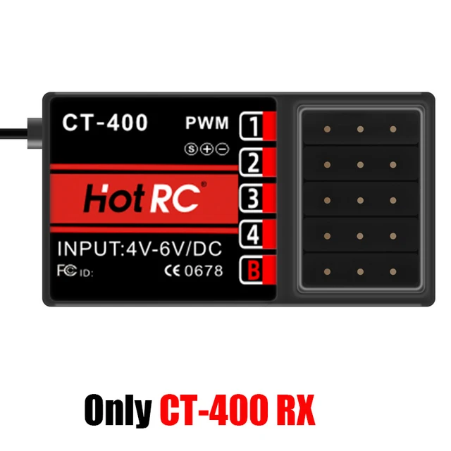 Hotrc CT400 CT600 4. 5V-9V 4CH 6CH 2.4GHZ FHSS Radio Control System Transmitter With Receiver For RC Car Boat Tank Truck Toy