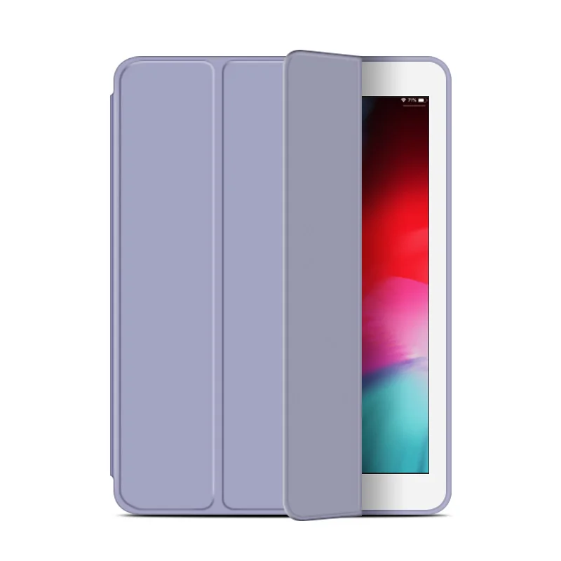 Gray purple Для iPad чехол 9,7 Air 2 Air Чехол iPad 6-го поколения Чехол Funda тонкий ТПУ силиконовый чехол Smart Cover для iPad Air - Цвет: Gray purple