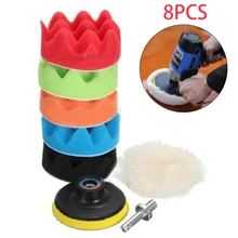 7 шт. 3/4/5/6/7 ''автомобильный средство для полирования вафельных шерстяные и губки набор губок с защитой от царапин для ухода за кожей Аксессуары для уборки