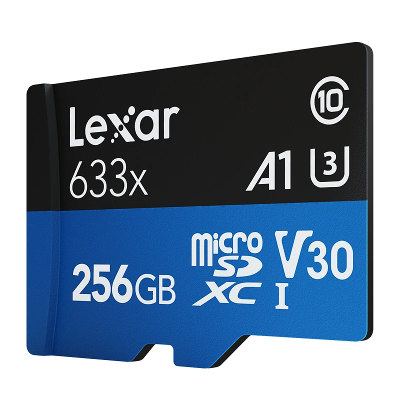 microsdxc switch Lexar 633x Micro SD Card 32GB 64GB 128GB 256GB 512GB 100MB/S Memory card SD/TF Flash Card Class 10 A1 V30 U3 microSD for Phone 256gb memory card