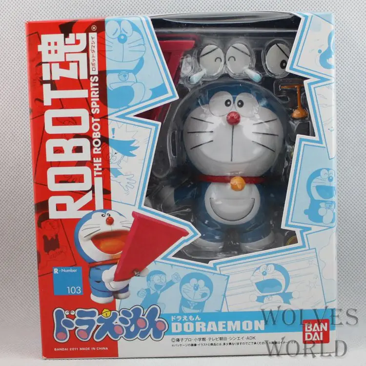 

Cute Anime Figure Doraemon Face Eye Changeable Anime Action Figure Collection Toys for Christmas Gift with Retail Box