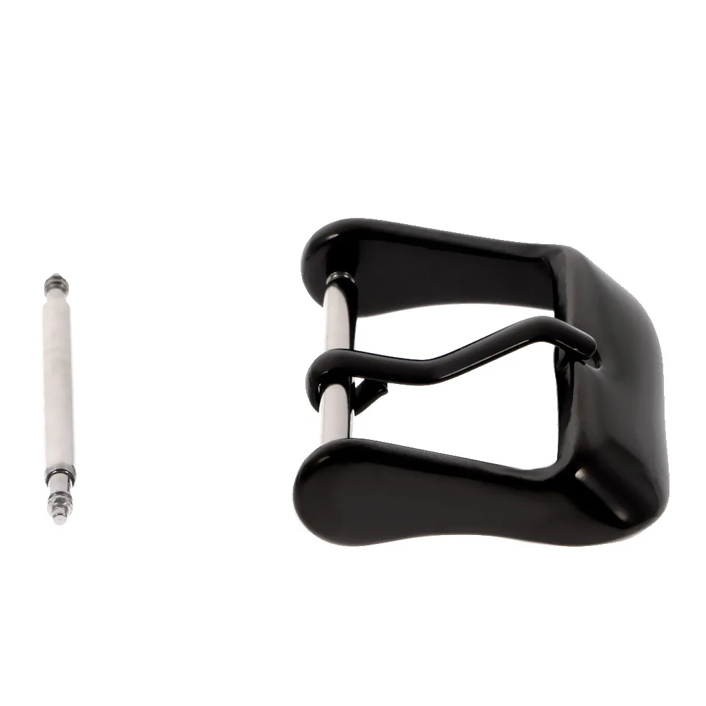 Black Stainless Steel Tang Buckle For Band 18mm 20mm 22mm 24mm 26mm
