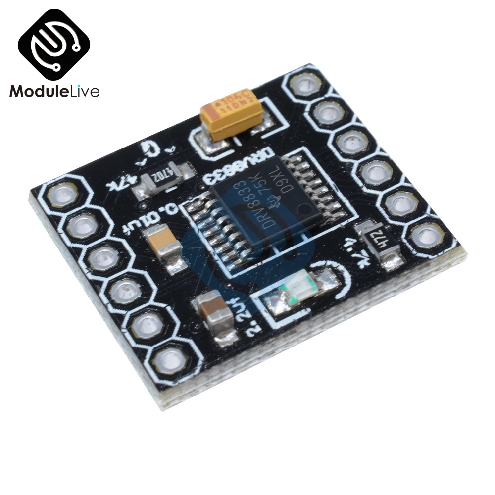 DRV8833 2 Channel DC Motor Driver Module Board 1.5A 3V 10V H-Bridge 4-Wire Short Circuit Overcurrent Protection Step Motor