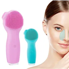 Щетка для чистки лица Водонепроницаемая питание очищающие устройства для лица перезаряжаемая Мини электрическая щетка для массажа лица стиральная машина