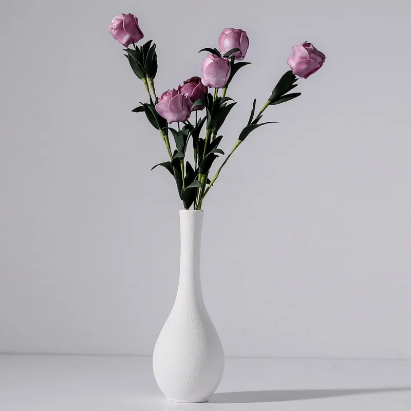 Details about   Hot Modern Abstract Porcelain Vase Table Top White Container For Dried Flowers 