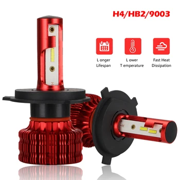 

2 X 9003 LED Car Headlights Bulb D11 Series With ODM CSP Chips 6500K White