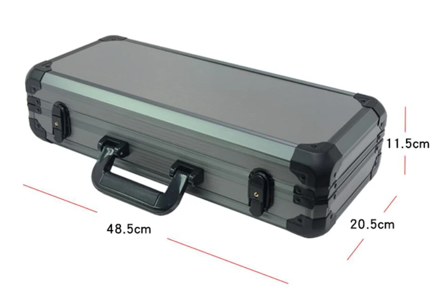 New-200-400pcs-Casino-Texas-Poker-Chips-Capacity-Suitcase-Black-Jack-Container-Case-Box-Thick-Aluminum (2)