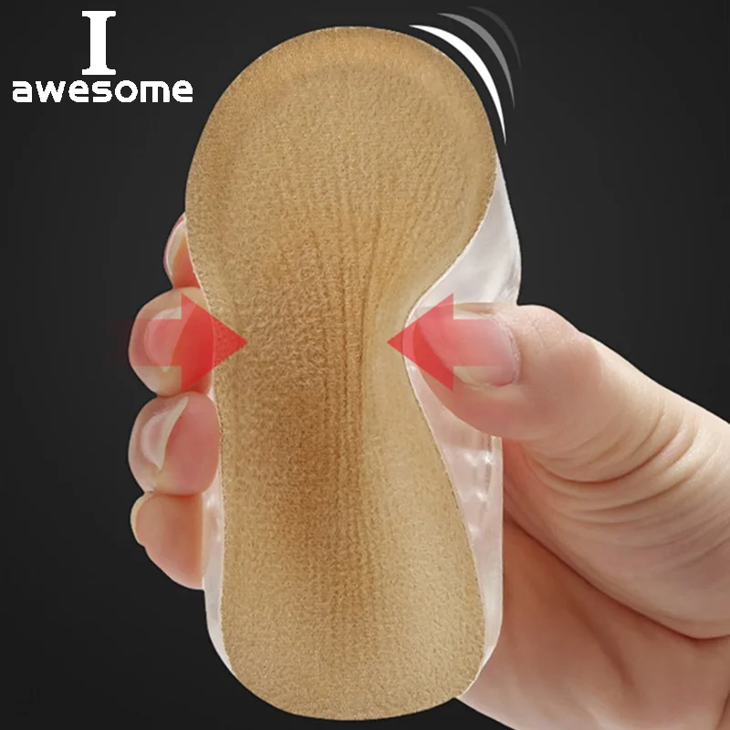 Durable Womens Mens Shoes Pad Lift Insole Heel Insert Height Increase Shoe Pads 