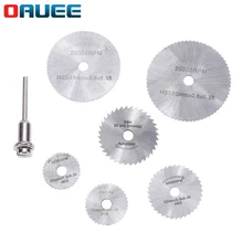 7 pçs pequena lâmina de serra conjunto lâmina de corte hss lâmina de corte moinho elétrico lâmina de serra de madeira lâmina de madeira moinho elétrico fatia