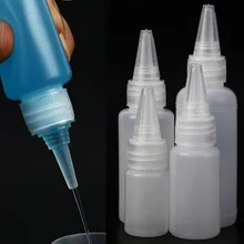 

10pcs/set Empty PE Plastic Glue Bottles With Screw-On Lids Squeeze Liquid Ink Oil Dropper Bottles 10ML/20ML30ML/50ML