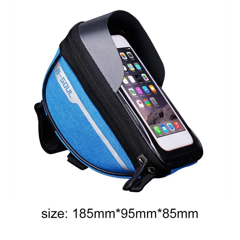 Cheap Cycling Bicycle Bike Head Tube Handlebar Cell Mobile Phone Bag Case Holder Case Pannier Waterproof Touchscreen Polyester Bike ba 18