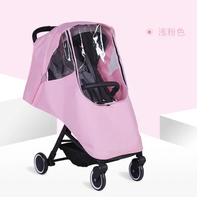 

Stroller Accessories Waterproof Rain Cover Transparent Wind Dust Shield Zipper Open For Baby Strollers Pushchairs Raincoat