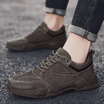 

Spring/Autumn Casual Shoes Mens Anti Slip Fashion Men Sneakers Comfortable Luxury Brand Men Shoes Good Quality Men Flats Shoes