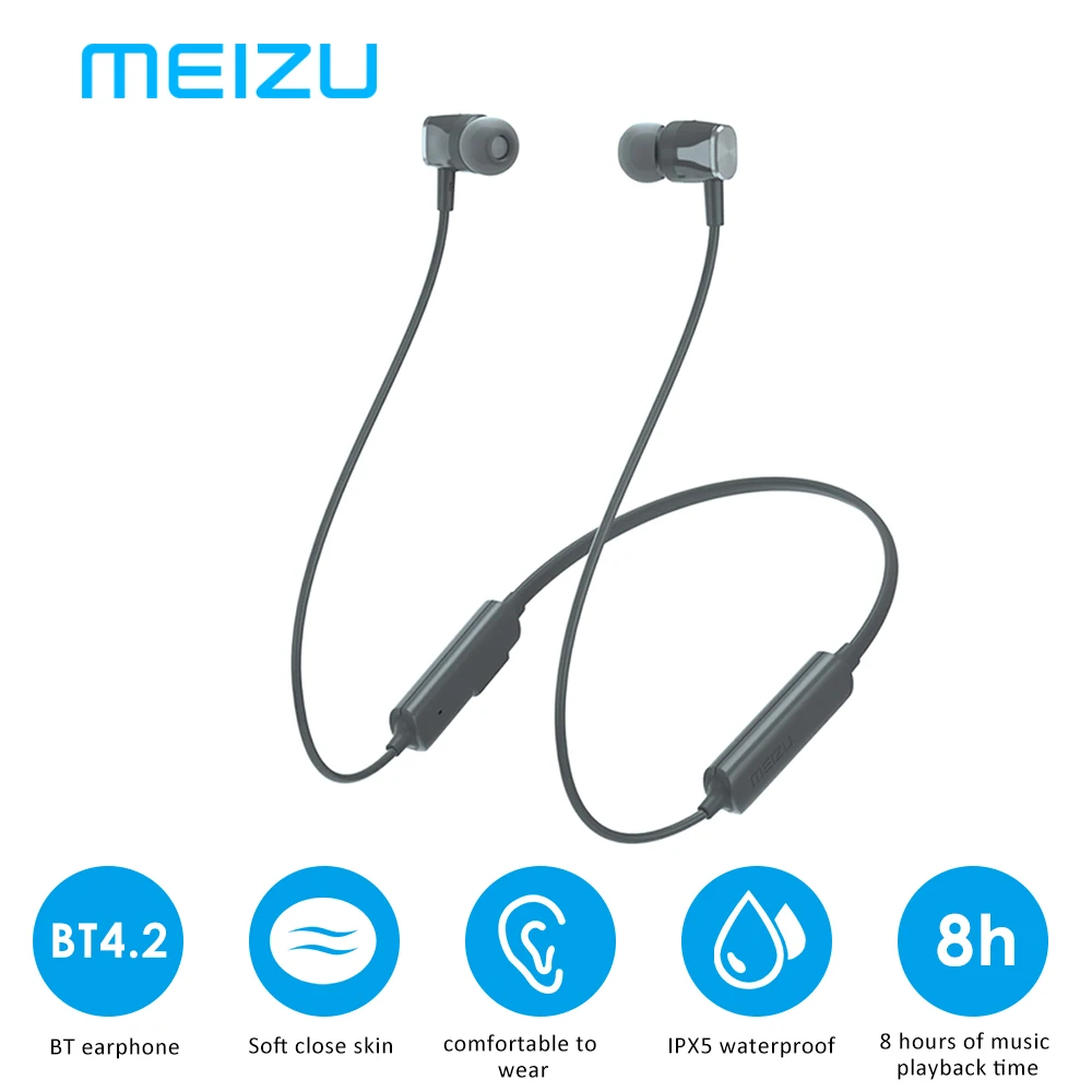 Meizu EP52 Lite Bluetooth 4,2 гарнитура IPX5 водонепроницаемые наушники с шумоподавлением и длительным временем ожидания удобные наушники для улицы