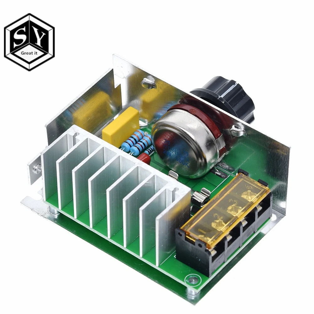 Профессиональные регуляторы напряжения 4000 Вт 220 В Высокая мощность SCR регулятор скорости электроники регулятор напряжения регулятор термостата BS
