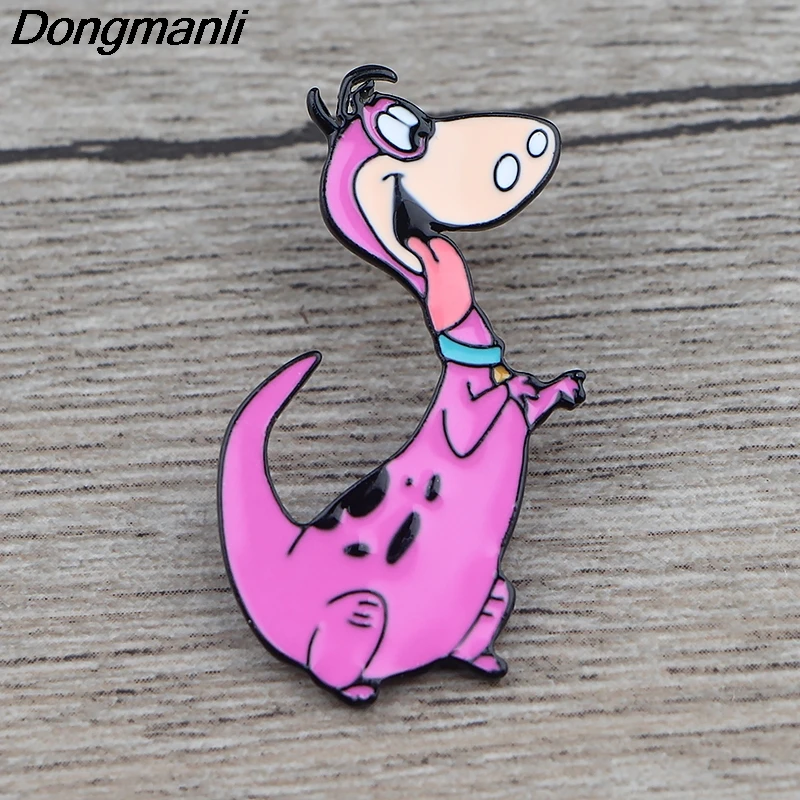 K919 Flintstones, Мультяшные булавки, металлические эмалированные булавки и броши для женщин и мужчин, нагрудные булавки, рюкзак, сумки, значок, воротник, ювелирное изделие, 1 шт