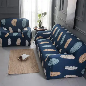 

colorful feather leaf sofa cover for Living Room50