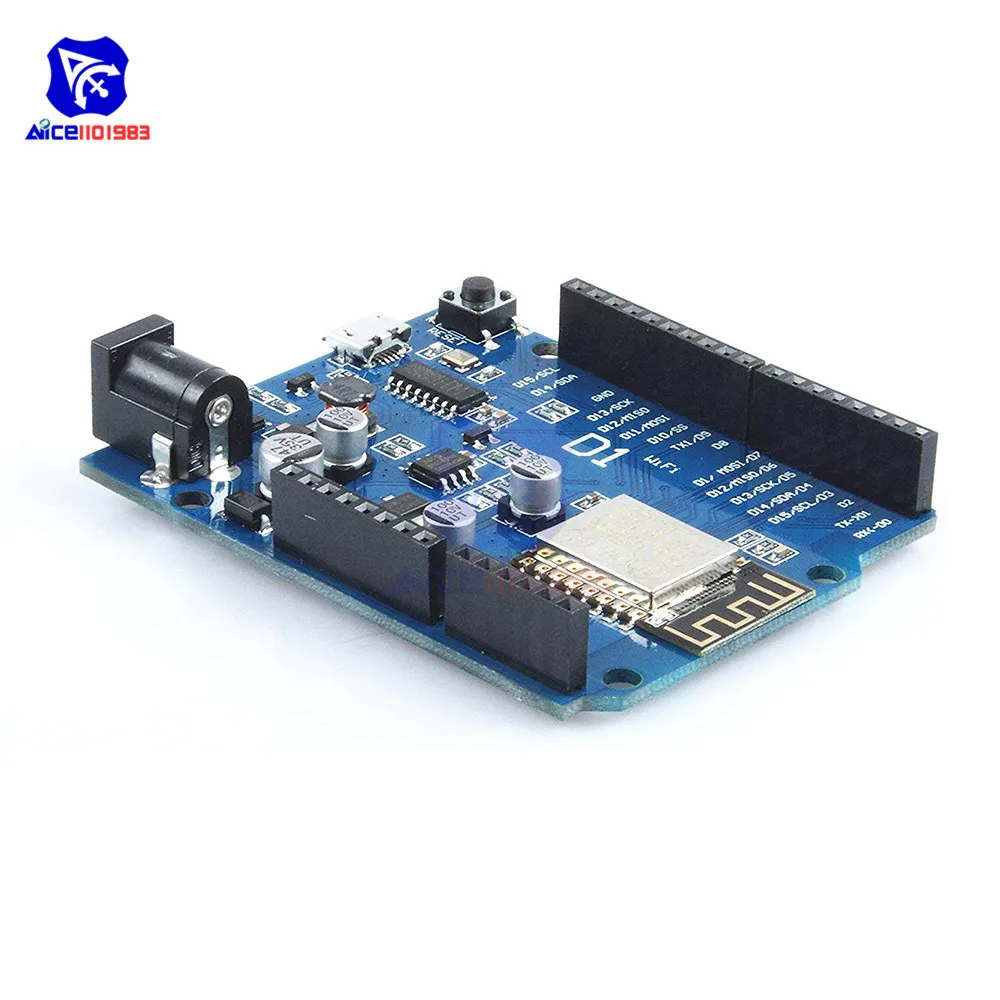 Умная плата diymore WeMos D1 WiFi UNO R3 на основе интерфейса ESP8266 ESP 12E беспроводной модуль Wi Fi