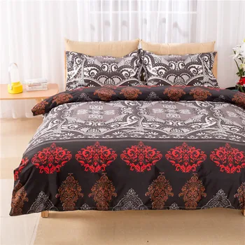 

bohemian floral duvet cover set usa queen double twin single size bedding set