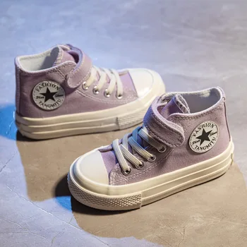 

2020 Fashion Boys Girls Sneakers Baby Shoes Children Canvas Shoes Colorful Sneakers Size 24-37 Children Boots