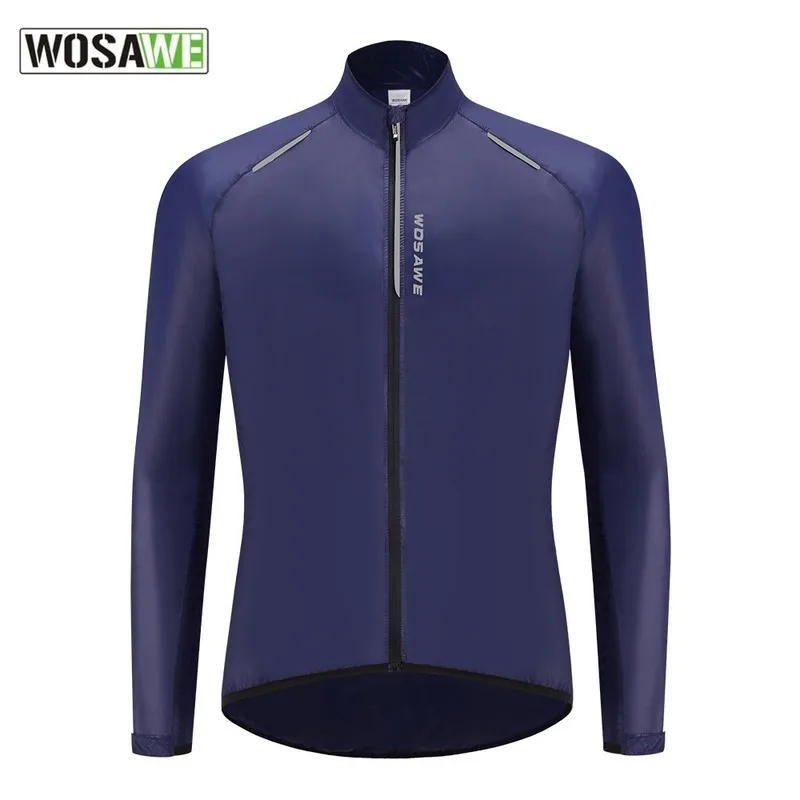 

WOSAWE Men Light-reflecting Cycling Jacket Waterproof Windproof Bike Bicycle Jacket Breathable Running Windbreaker MTB Clothing