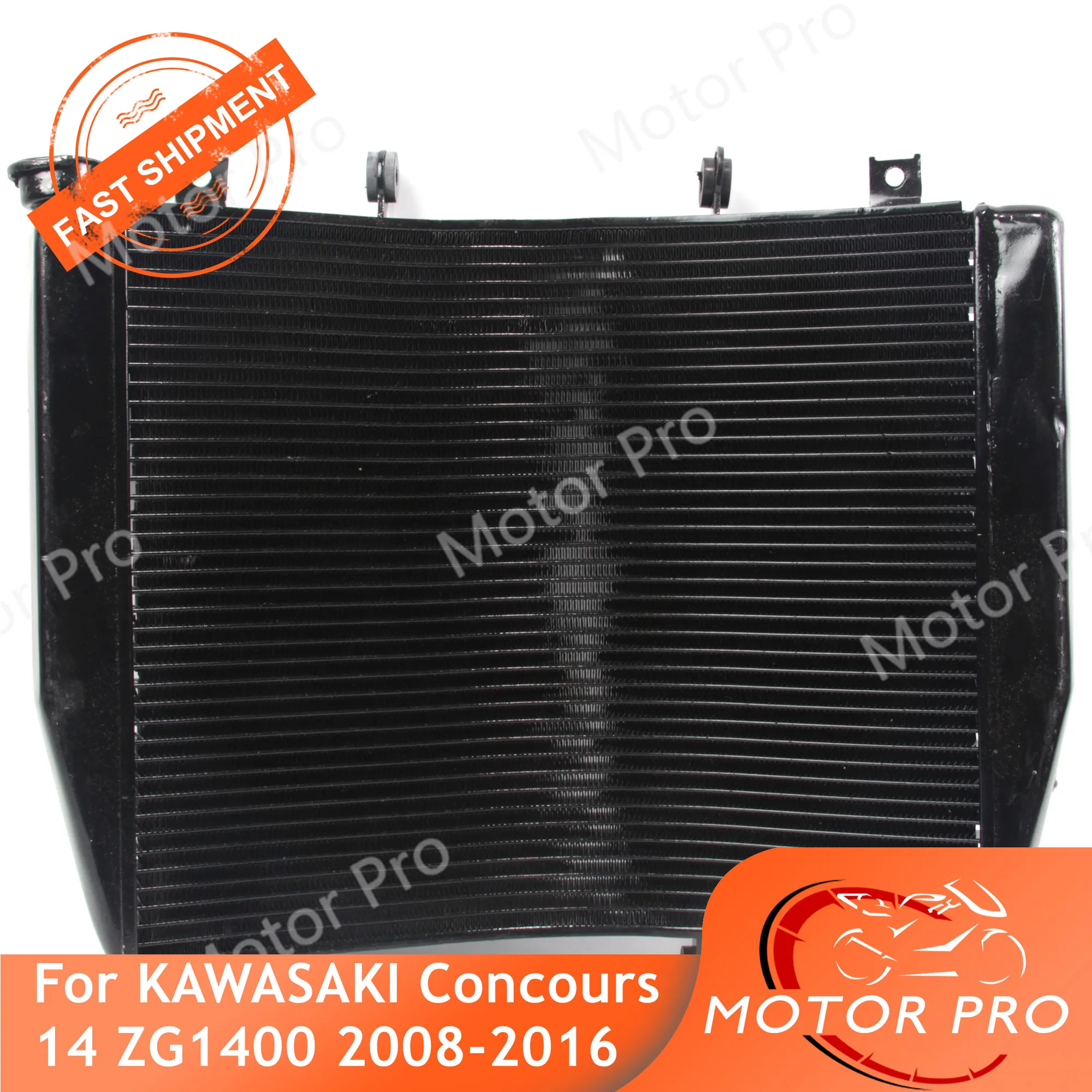 ^*Best Offers Motorcycle Radiator For Kawasaki ZG1400 2008 - 2016 Cooling Water Cooler Concours 14 ZG-1400 2007 2008 2009 2010 2011 2012