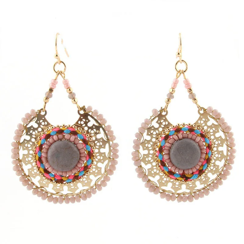 Женские серьги-подвески с кристаллами ручной работы | Украшения и аксессуары