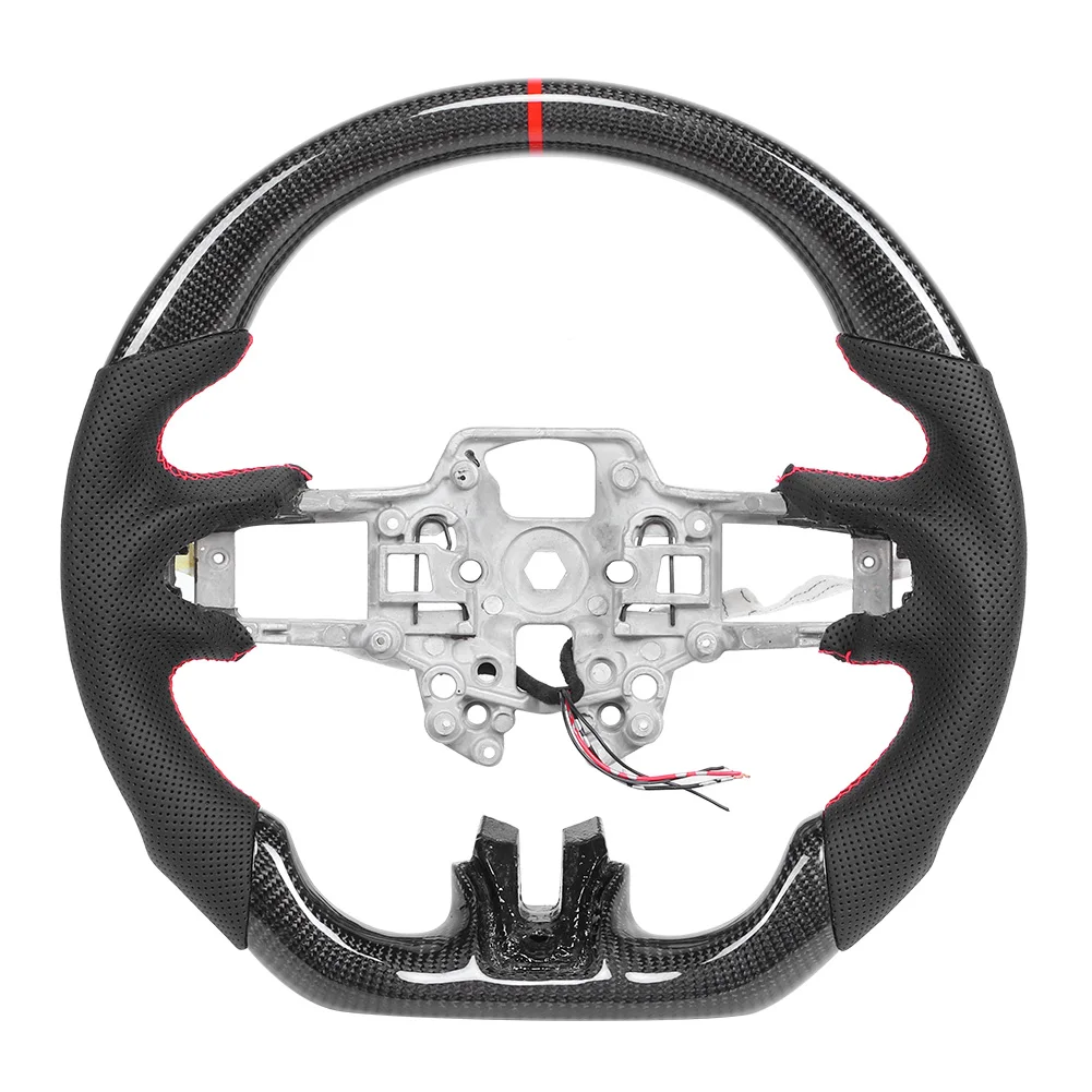 Руль с подогревом из углеродного волокна подходит для Ford Mustang EcoBoost GT Shelby GT350 /GT350R