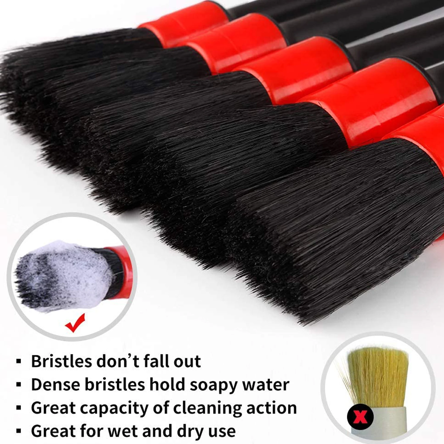 12pcs/kit Car Detailing Brush Kit Auto Wheel Rims Clean Brush Set