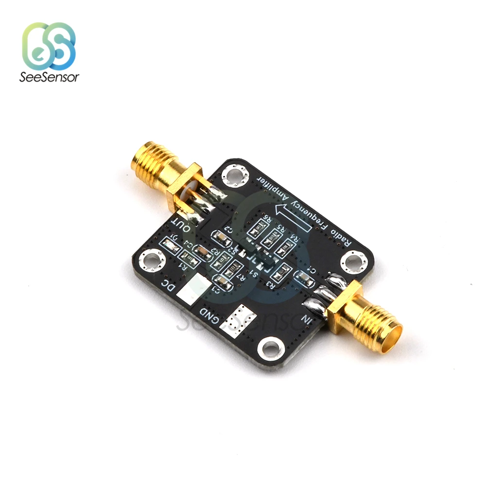 10KHz to 1GHz 10dBm RF Broadband Amplifier LNA Module HF VHF UHF FM Ham Radio Low Noise Amplifier Board DC 12V