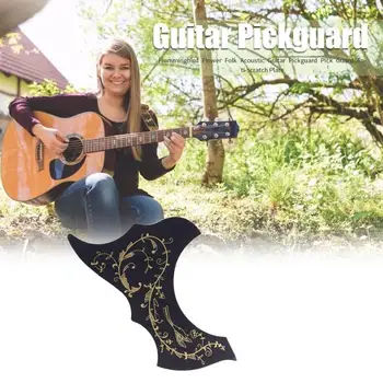 

Ballad Guitar Excellent Quality Long Service Life Pickguard Hummingbird Flower Pickguard Scratch Plate Guitar Decor Parts