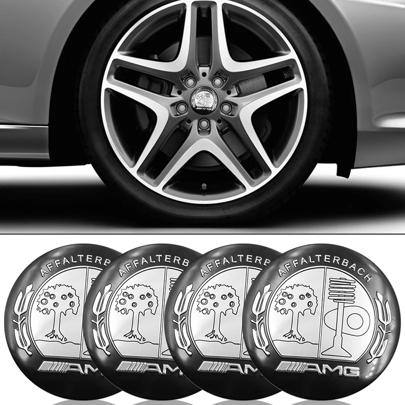 

4x Car Tire Wheel Center cover sticker Car Hubcaps Sticker Car Accessories For Mercedes-Benzs AMG GLC GLE CLA GLA W205 W211 W213