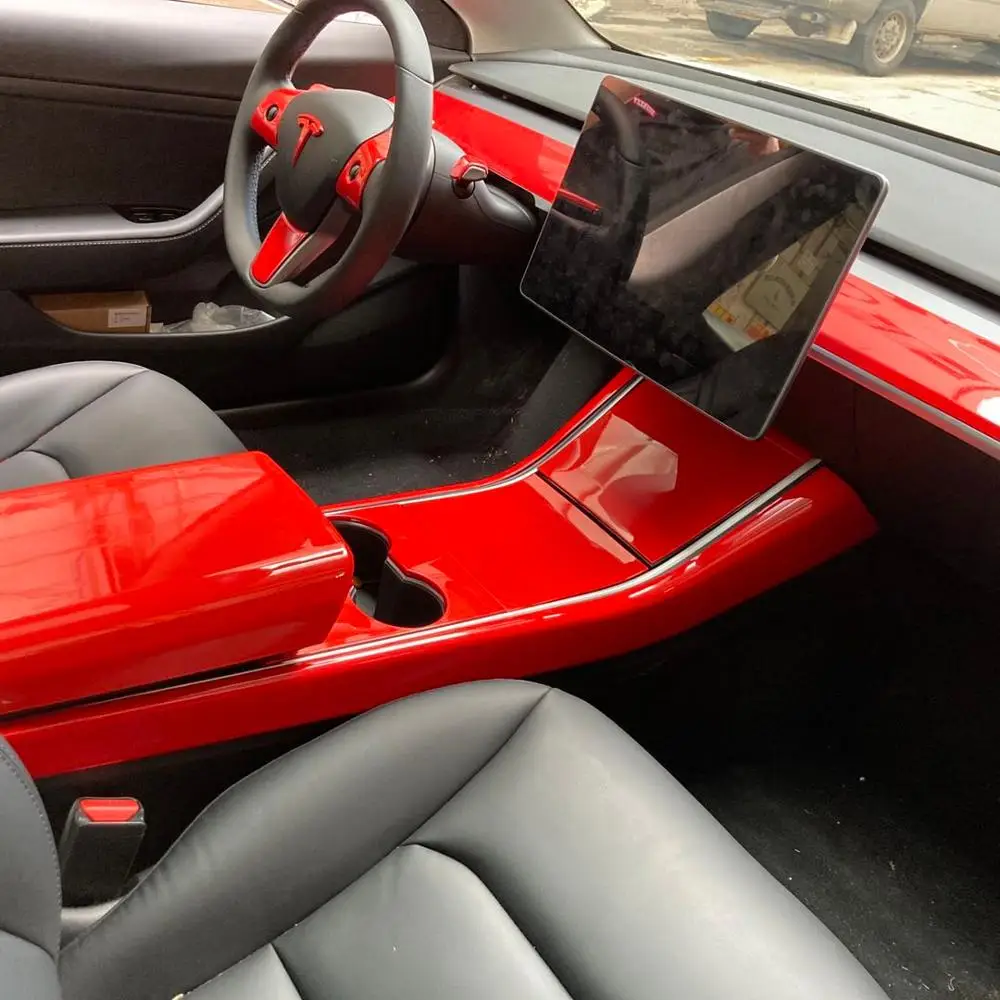 Подлокотник для центральной консоли Tesla модели 3 Y защитный декоративный чехол