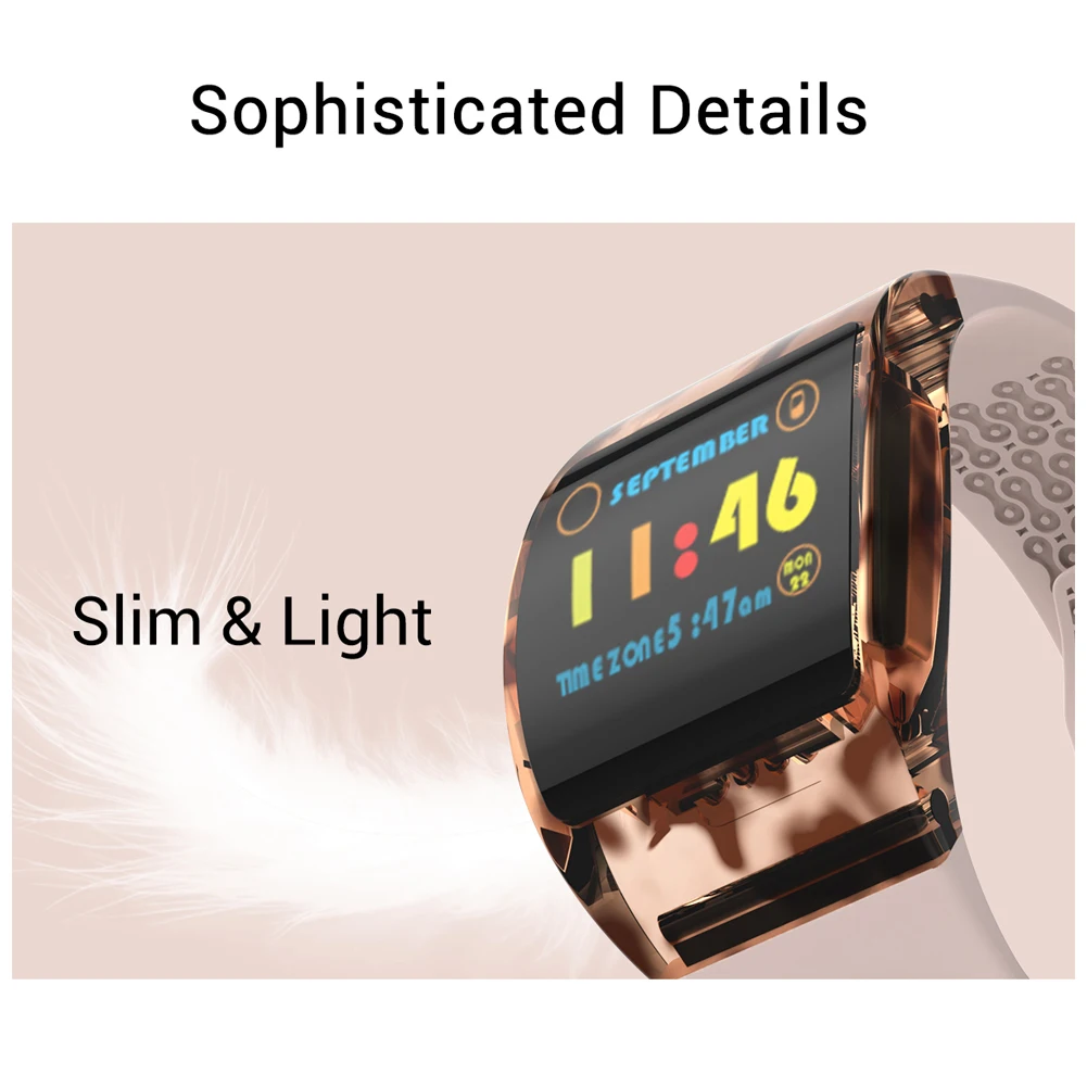 Модный смарт браслет цветной экран Спортивный шагомер мужские и женские часы