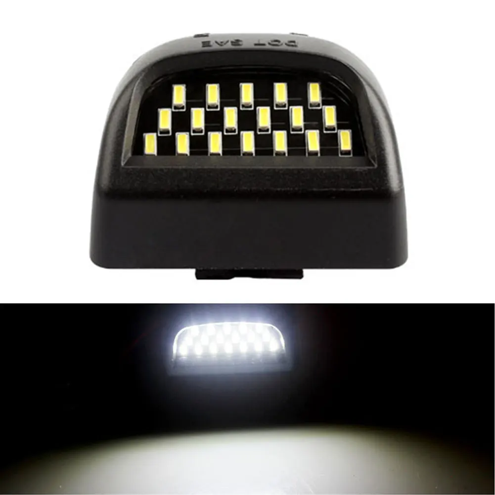 Vehemo Dedicated Bright License Plate Light Set Lamp License Plate Light Auto LED License Plate Light Car