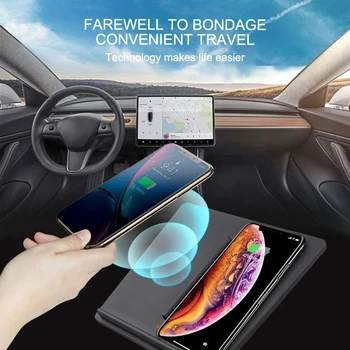 

Suitable for Tesla Model 3 anti-skid car motorcycle wireless fast charging board central control mobile phone wireless charger
